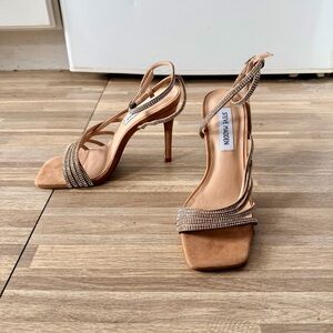 Steve Madden Kamila R Strappy Faux Leather Ankle Strap, women’s size 6